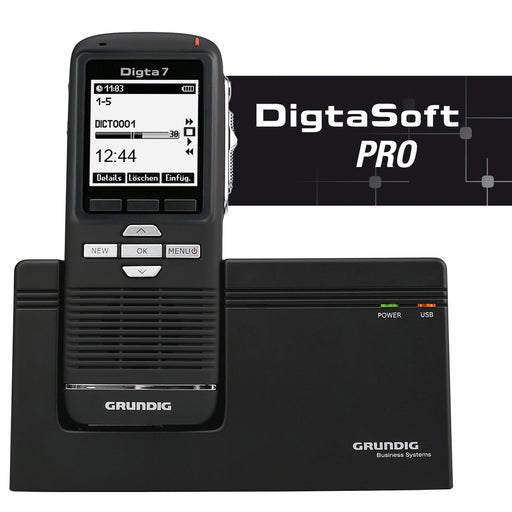 Grundig Digta 7 Premium Set (incl. Digta Soft Pro Software) - Speak-IT Solutions LTD