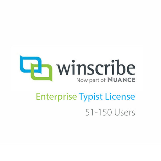 Nuance Winscribe Enterprise Typist License (51-150 Users) - Speak-IT Solutions LTD
