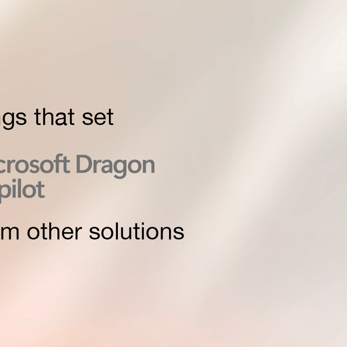Five things that set Microsoft Dragon® Copilot apart