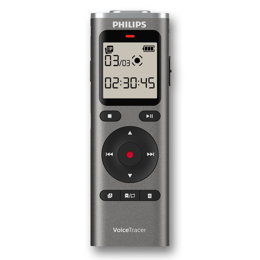 Philips DVT1170 Digital VoiceTracer Audio Recorder 8GB