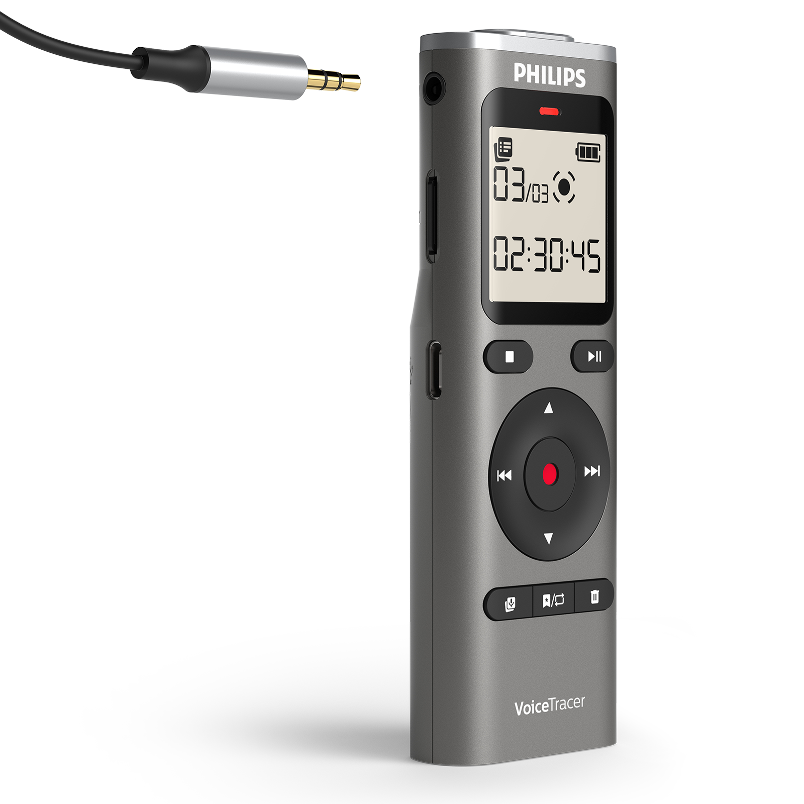 Philips DVT1170 Digital VoiceTracer Audio Recorder 8GB