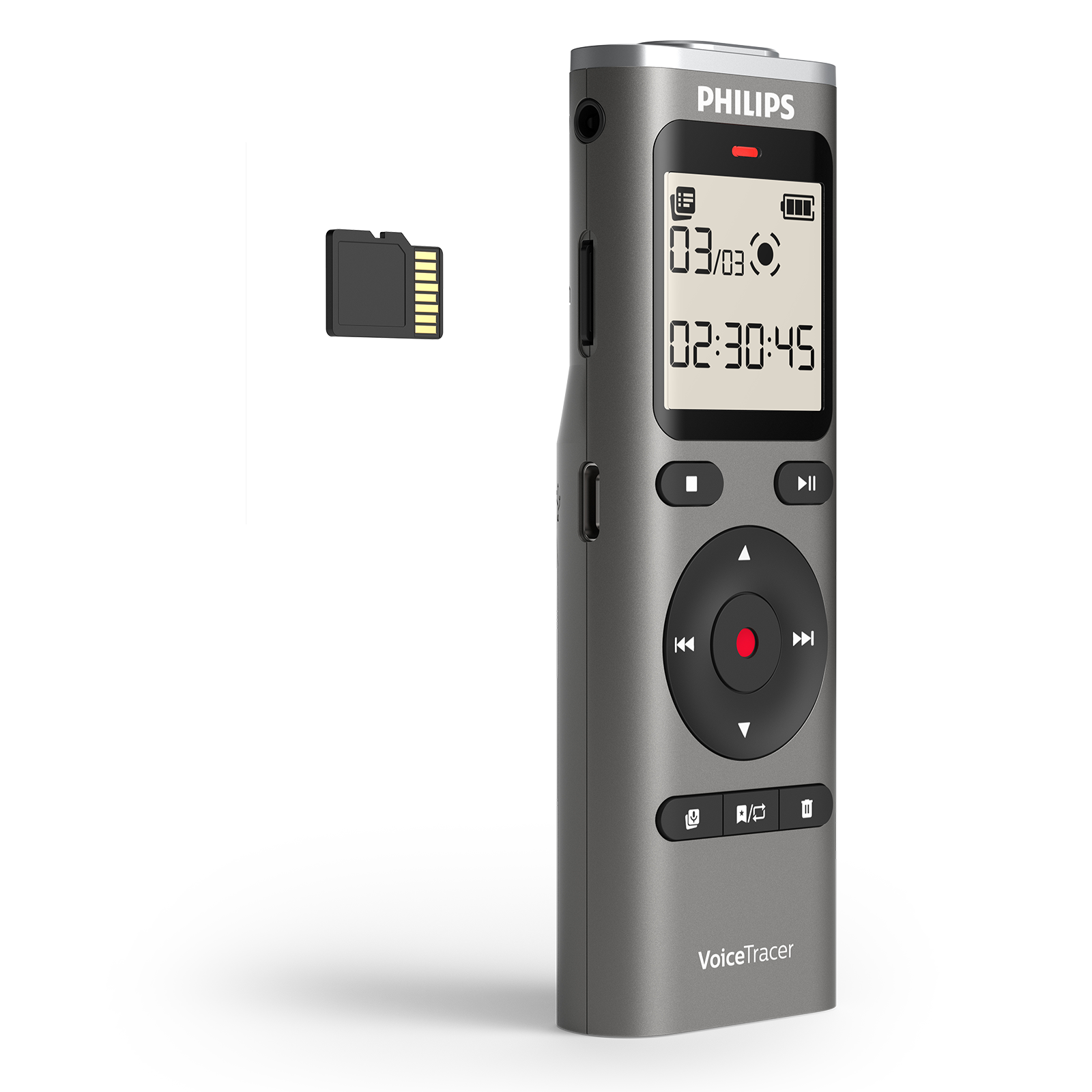 Philips DVT1170 Digital VoiceTracer Audio Recorder 8GB
