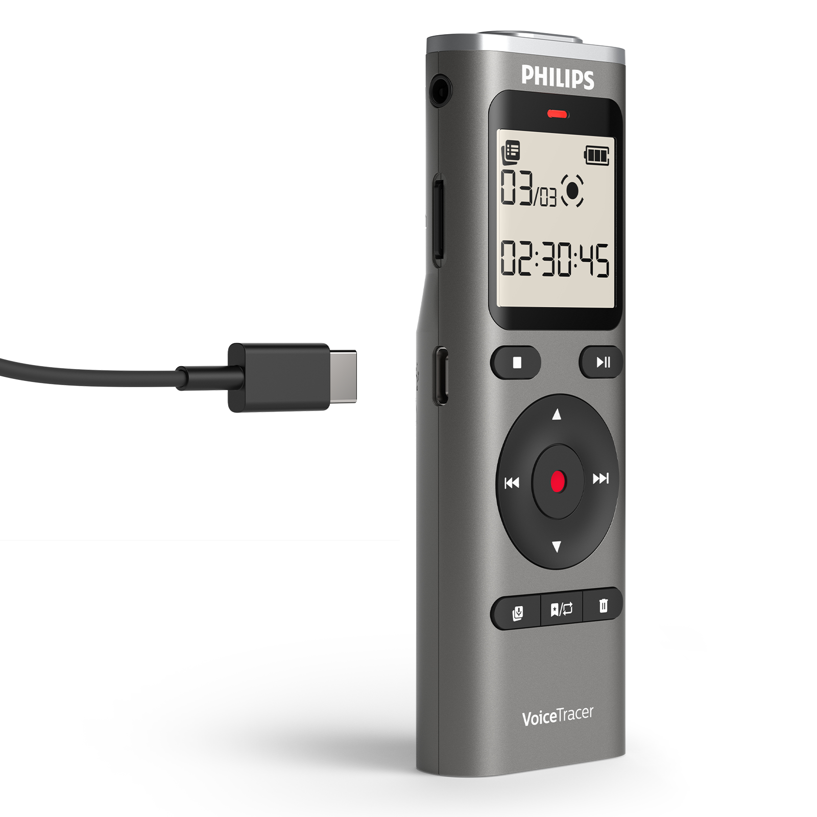 Philips DVT1170 Digital VoiceTracer Audio Recorder 8GB
