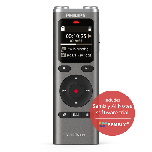 Philips DVT2075 Digital VoiceTracer Audio Recorder (8GB)