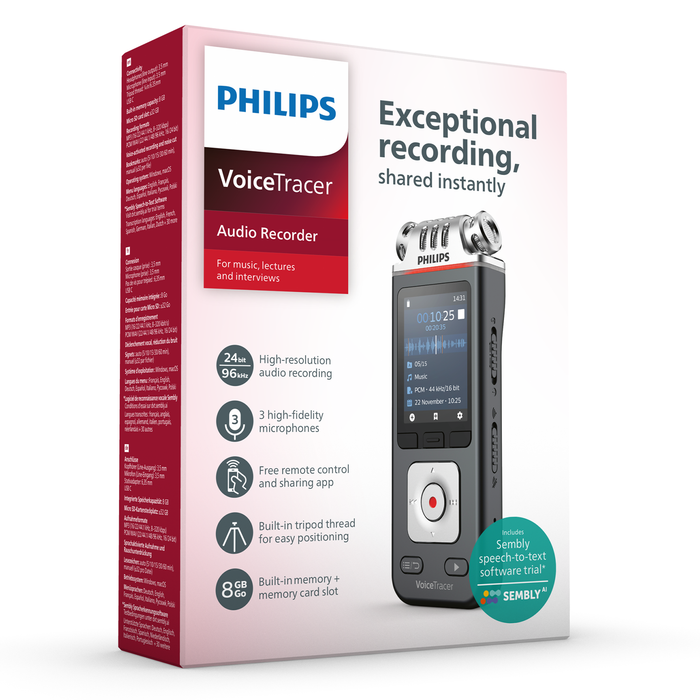 Philips DVT6115 VoiceTracer Music Recorder