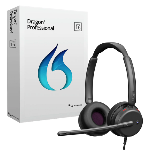 Nuance Dragon Professional V16 + EPOS 460T USB Headset