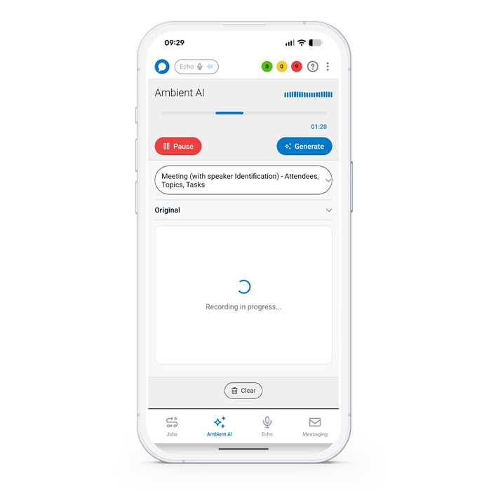 Lexacom Echo Medical Speech Recognition + Ambient AI Assistant, Single User (12 Month Subscription)