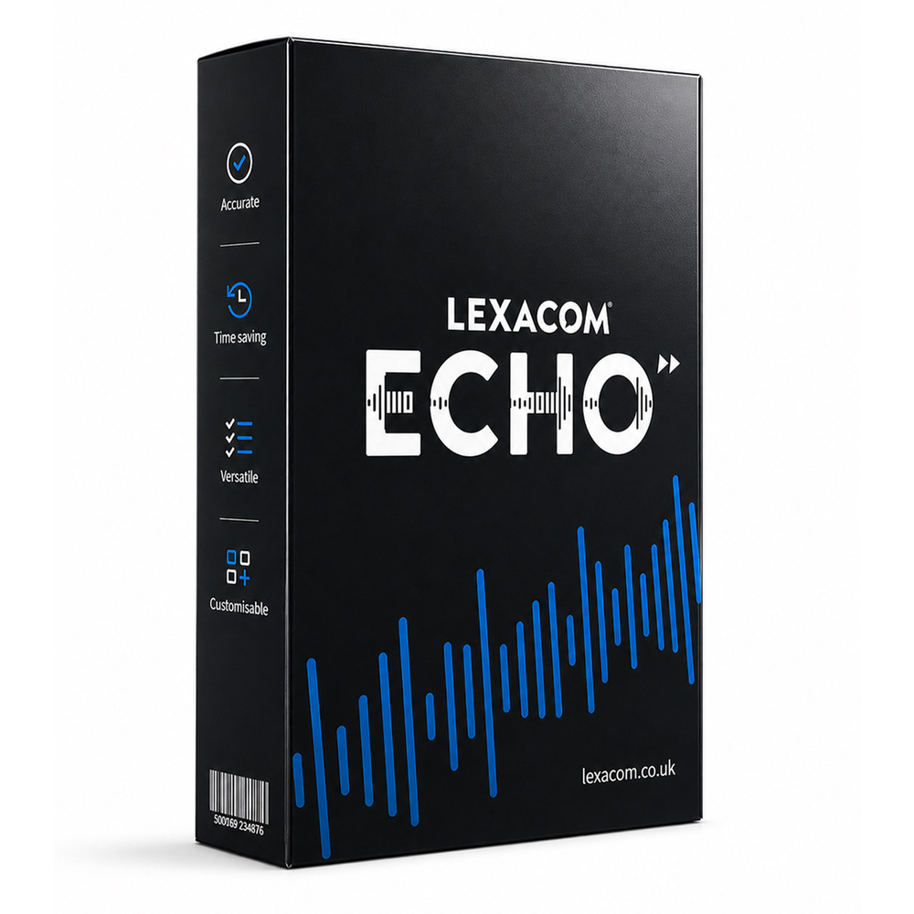 Lexacom Echo Medical Speech Recognition + Ambient AI Assistant, Single User (12 Month Subscription)