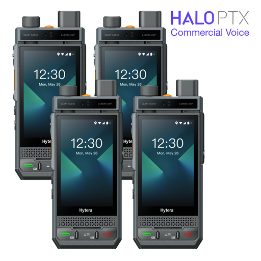 Hytera P60 PoC Radio with Camera Plus Halo PTX Commercial (4-Pack)