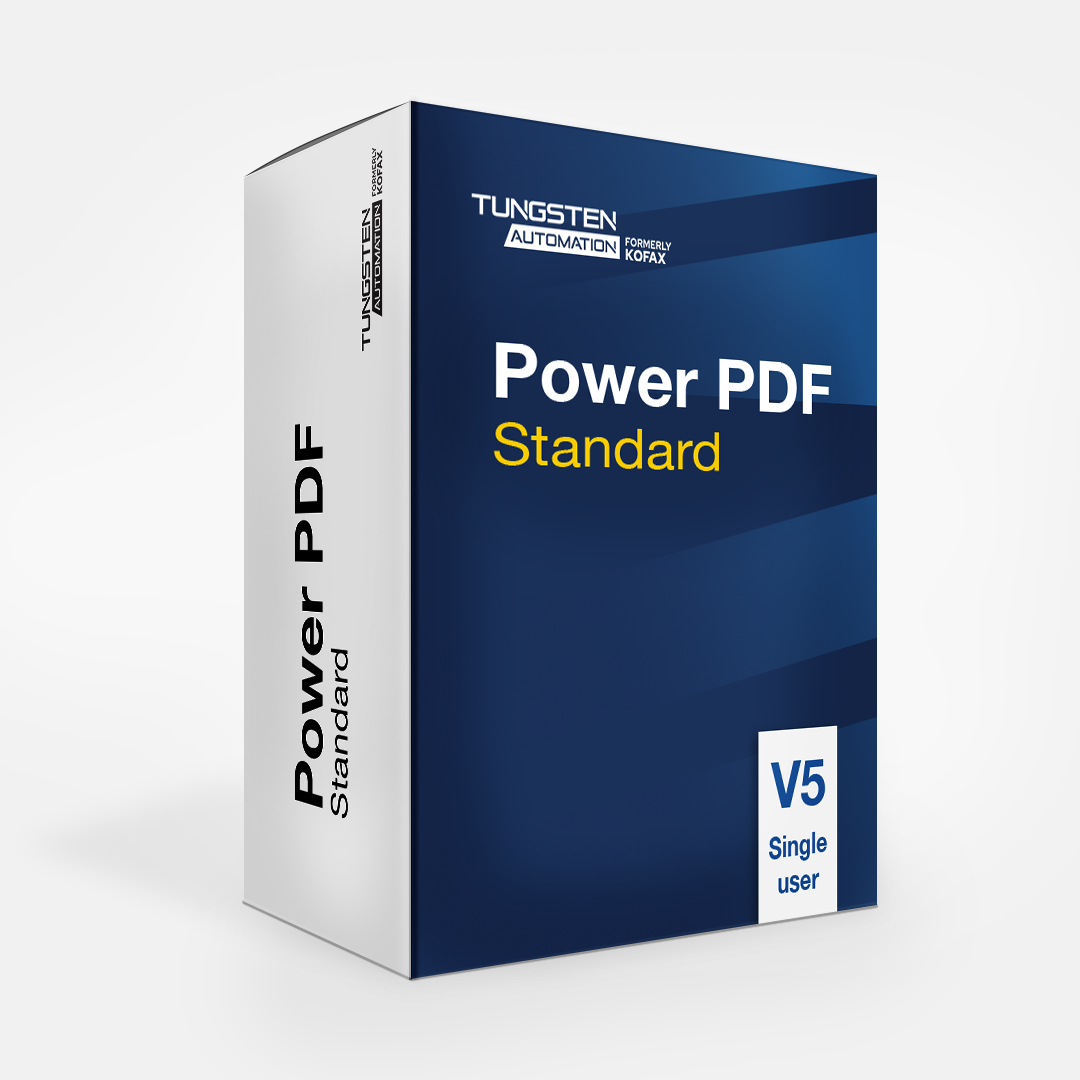Tungsten Automation Power PDF V5 Standard SpeakIT Solutions SpeakIT Solutions LTD