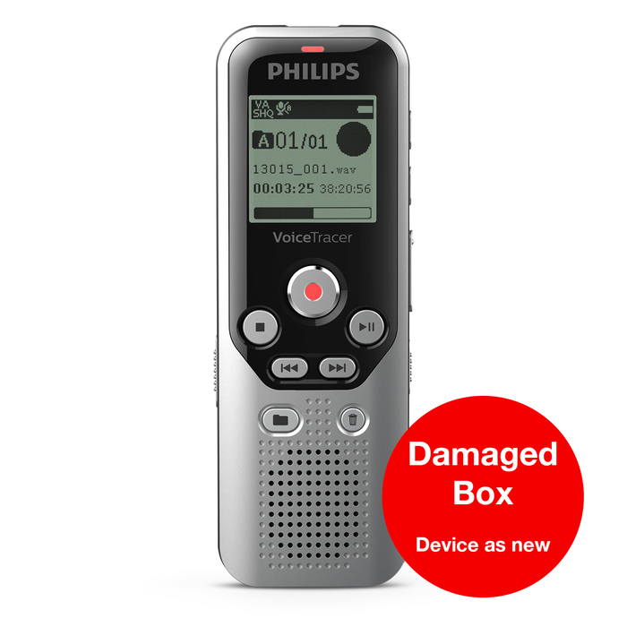 Philips DVT1250 Digital VoiceTracer (Damaged Box)