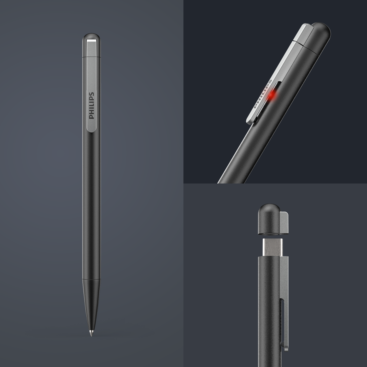 Philips DVT1610 Voice Tracer Audio Recorder Pen 32GB with Sembly's AI Speech-to-Text Cloud trial