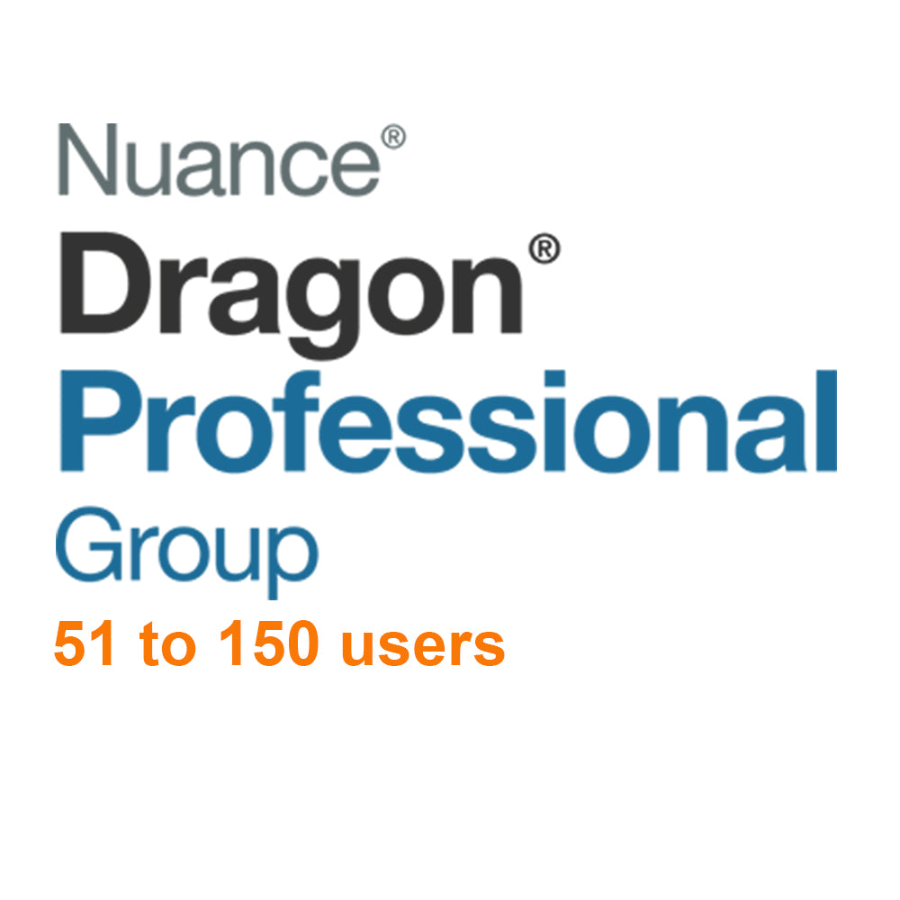 Nuance Dragon Professional Group 15 Volume License 51 - 150 Users - Speak-IT Solutions LTD