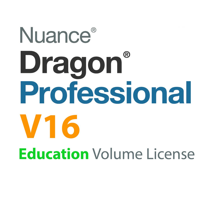 Nuance Dragon Professional V16 Education Volume License - From 501 to 1,000 Installations