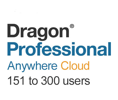 Nuance Dragon Professional Anywhere Cloud 151 to 300 Users - Speak-IT Solutions LTD