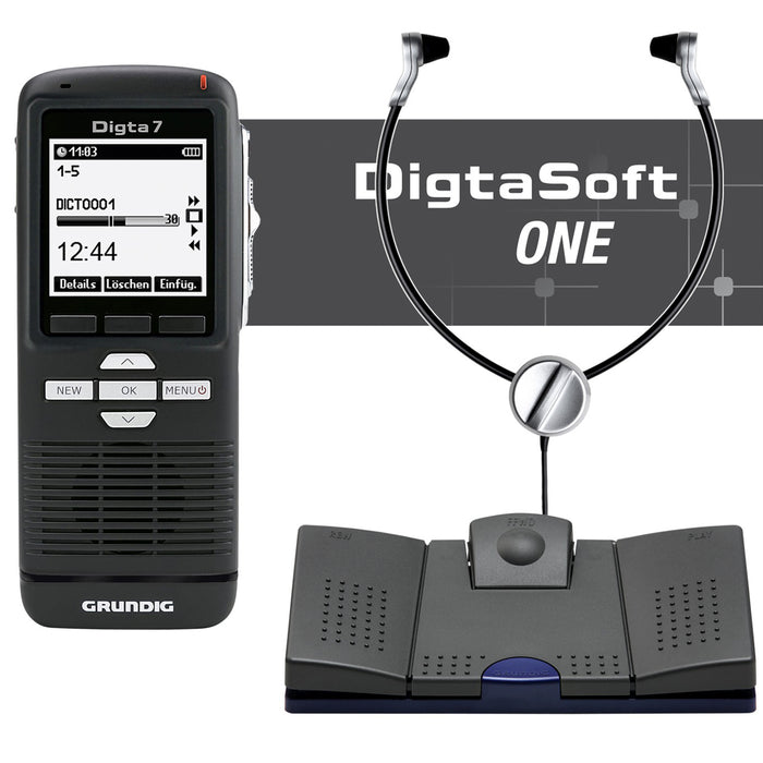 Grundig Digta 7 Starter Kit (incl. DigtaSoft One) - Speak-IT Solutions LTD