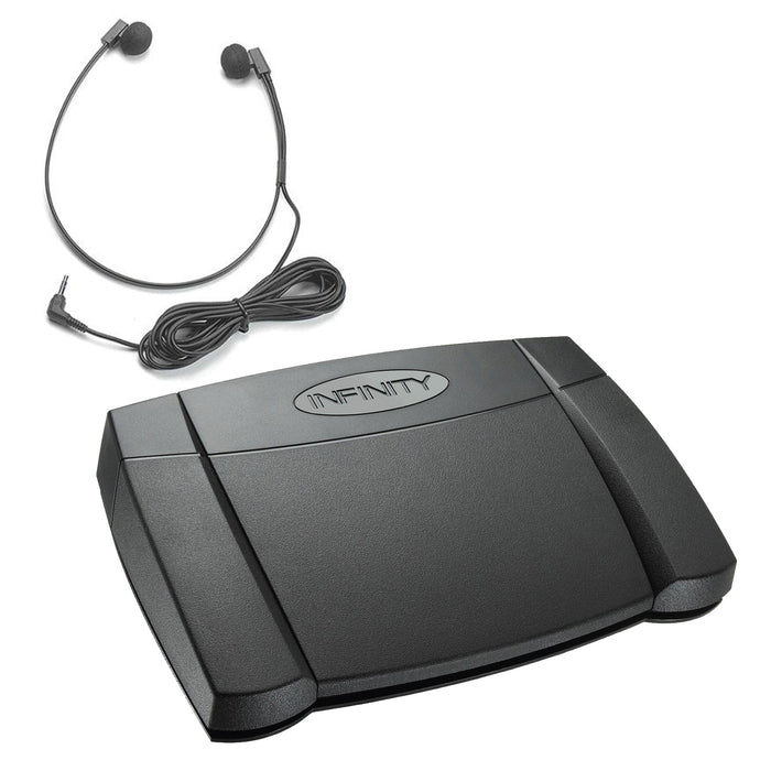 infinity usb foot pedal Infinity USB Foot Control & 3.5mm Transcription Headset– Speak-IT Solutions LTD