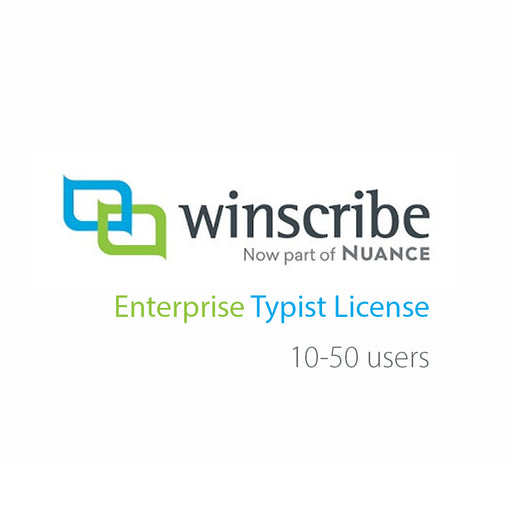 Nuance Winscribe Enterprise Typist License (10-50 Users) - Speak-IT Solutions LTD