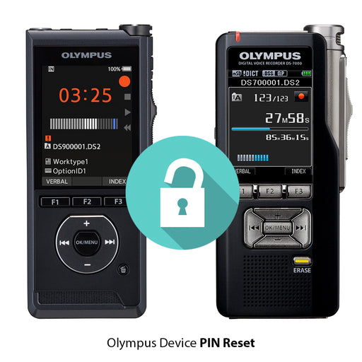 Olympus DS-9000 & DS-9500 Series PIN Code Reset Service