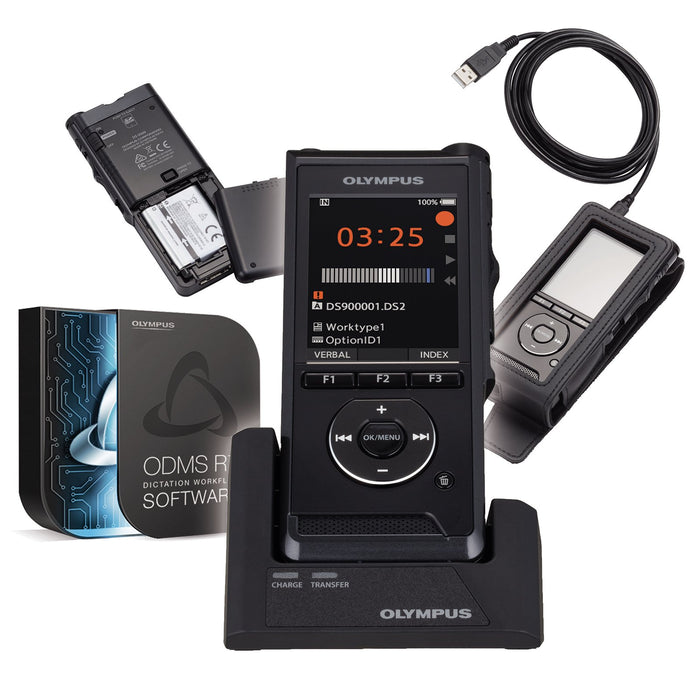 Olympus DS-9000 & AS-9000 Starter Kit (incl. ODMS R7) - Speak-IT Solutions LTD