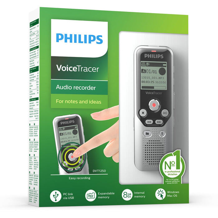 Philips DVT1250 Digital VoiceTracer - Speak-IT Solutions LTD