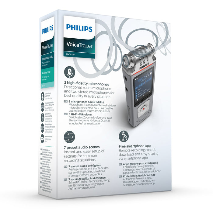 Philips DVT4110 VoiceTracer Lecture Recorder - Speak-IT Solutions LTD