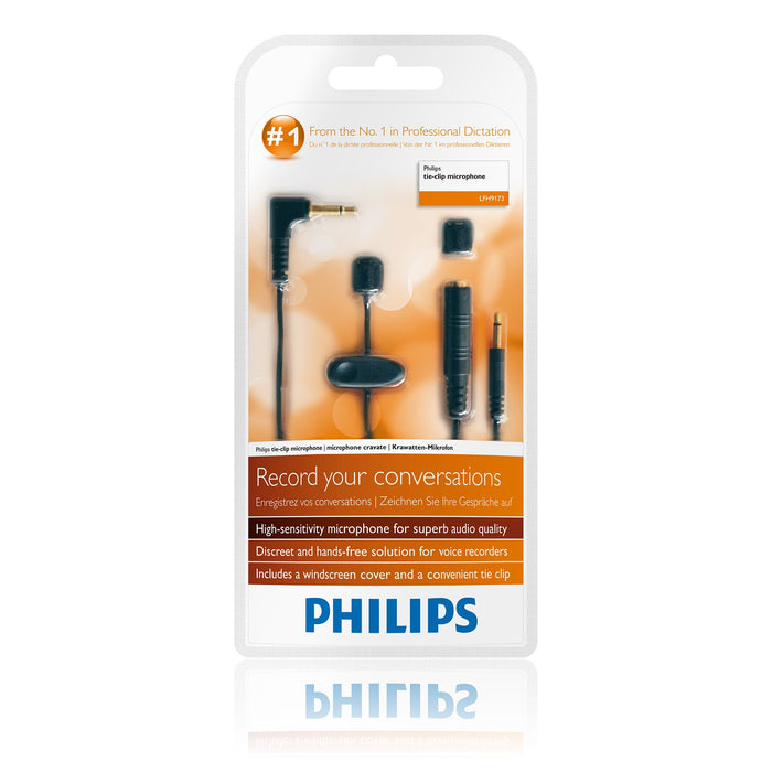 Philips LFH9173 Clip-on Lapel/Conference Microphone - Speak-IT Solutions LTD