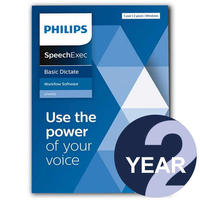 Philips LFH4712/00 SpeechExec Dictate Standard V11 Software 2 Year License - Instant Download - Speak-IT Solutions LTD