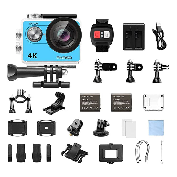 Speak-IT EK7000 Action Camera with Accessory Kit