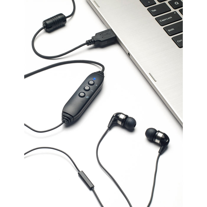 Spectra SP-EBM USB Headset with Built-in Microphone