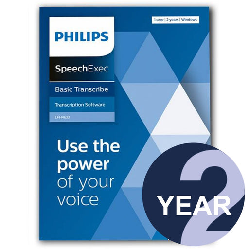 Philips LFH4612/00 SpeechExec Transcribe Standard V11 Software 2 Year License - Instant Download - Speak-IT Solutions LTD