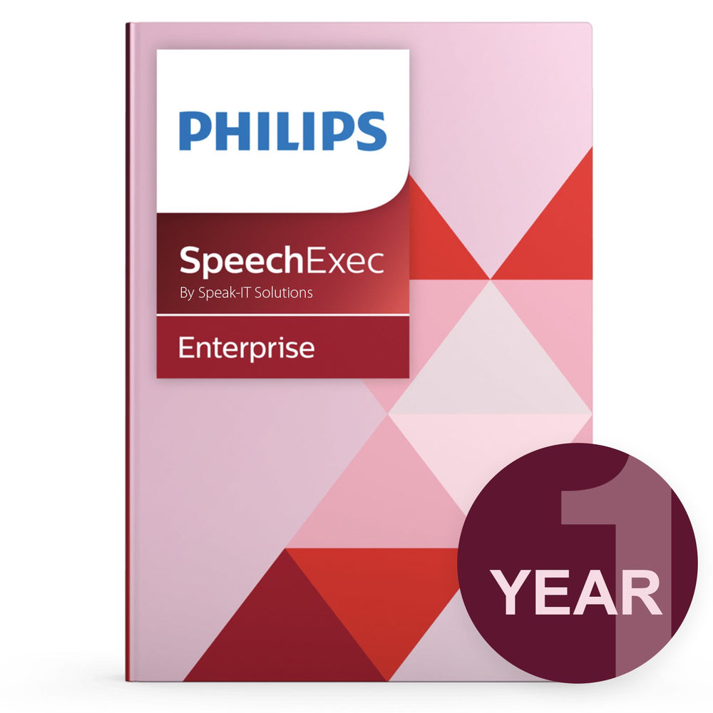 Philips LFH7353/00 SpeechExec Enterprise - Concurrent User License (1 Year) - Speak-IT Solutions LTD