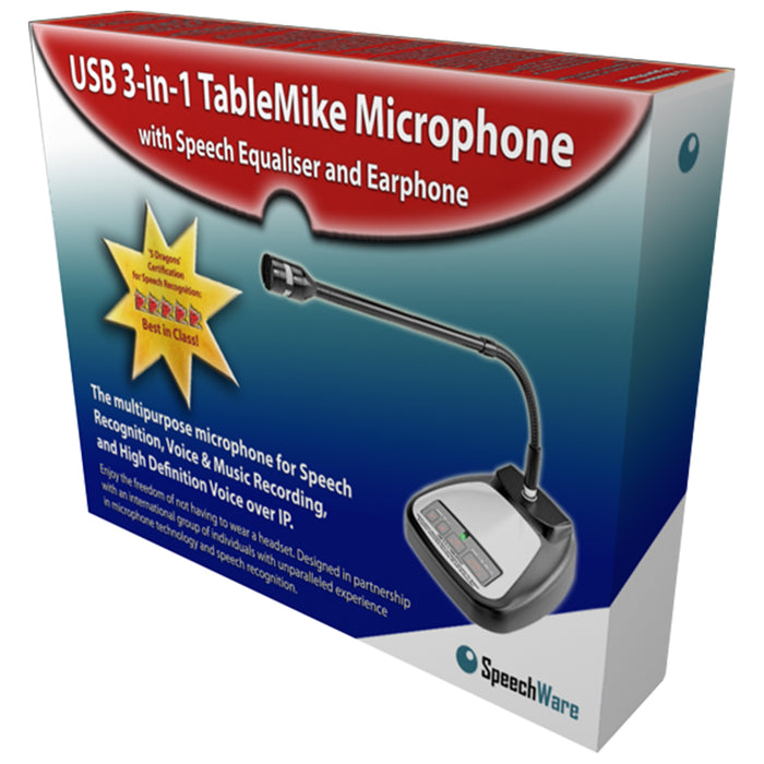 SpeechWare TableMike 3-in-1 USB Microphone with 40cm Microphone Boom Arm